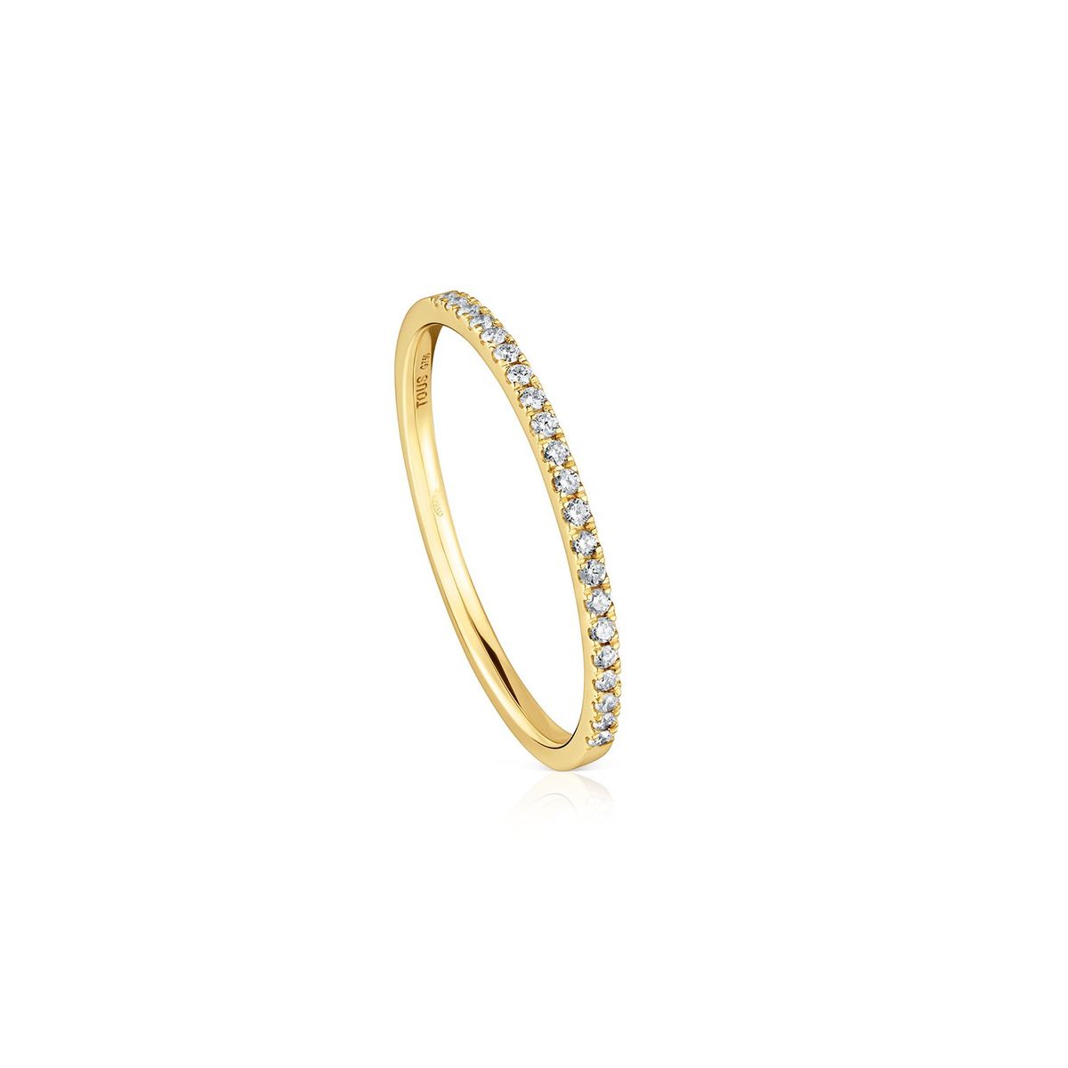 TOUS - 1/2 Alianza Oro 0.11Ct Gh/Si Diam