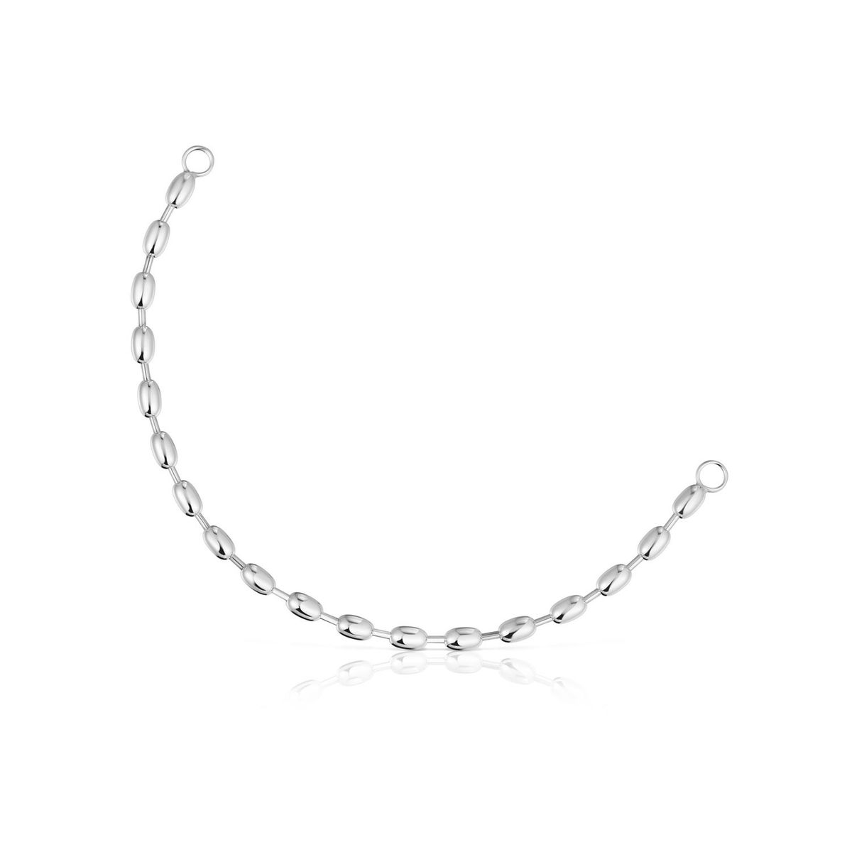 TOUS - Pulsera Plata Bolas Ovales 17.5 cm