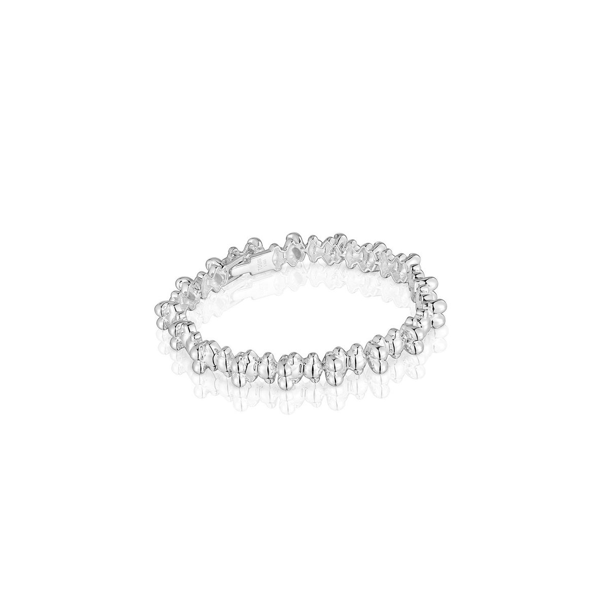 TOUS - Pulsera Plata Cierre Oval 19 cm Tous