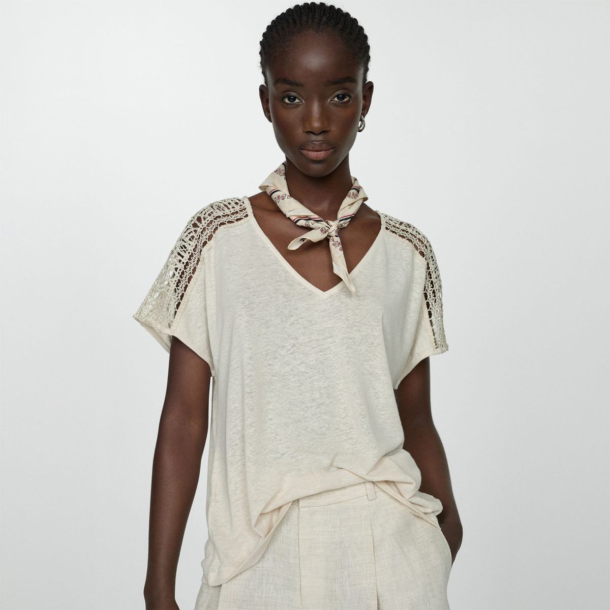 MANGO - Polo Manga Corta Mujer Mango