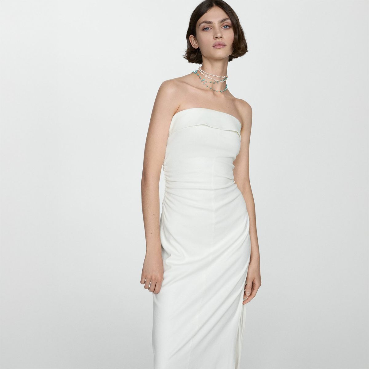 MANGO - Vestido Largo Mujer Mango