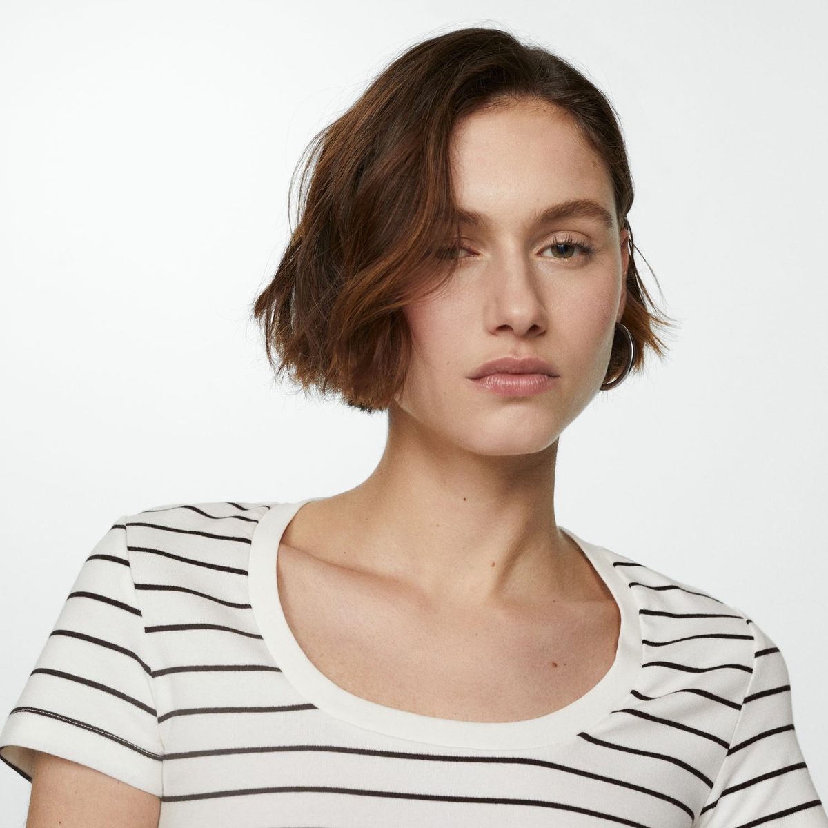 MANGO - Polo Manga Corta Algodón Mujer Mango