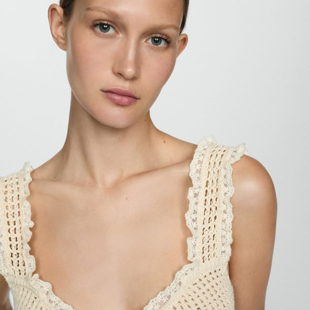 MANGO - Top Sin Mangas Mujer Mango