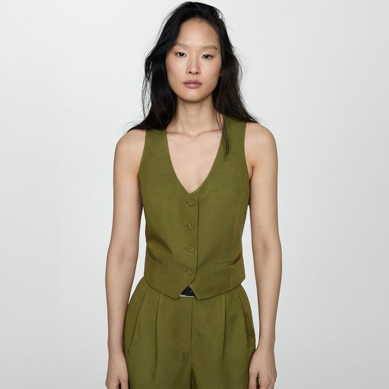 MANGO - Chaleco Mujer Mango