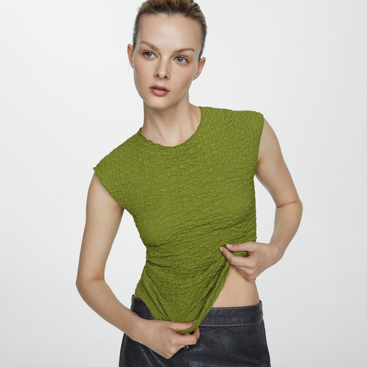 MANGO - Polo Manga Corta Mujer Mango