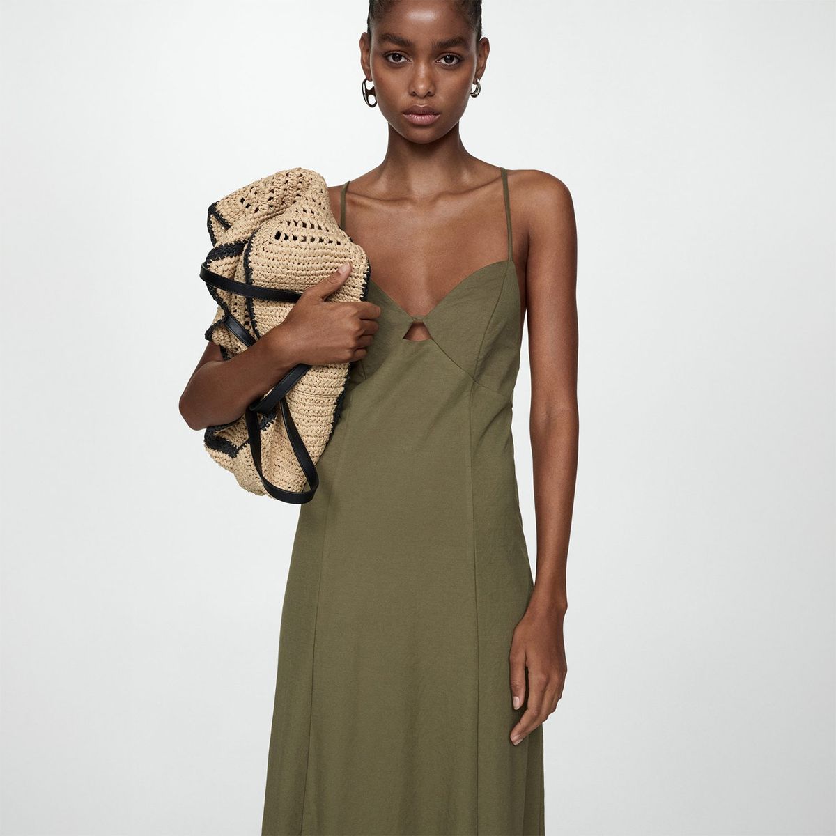 MANGO - Vestido Largo Mujer Mango