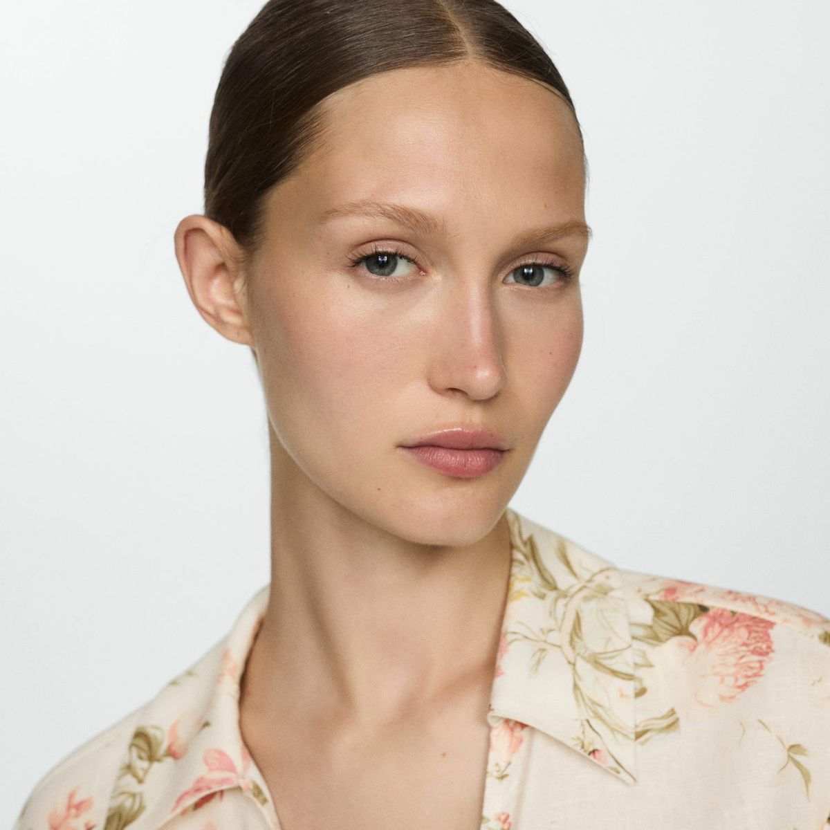 MANGO - Blusa Manga Larga Lino Mujer Mango