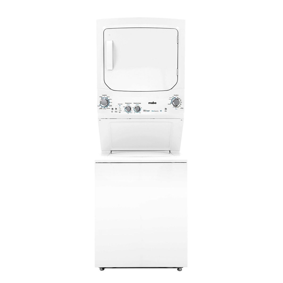 MABE - Centro De Lavado Ultracapacity Eléctrico 24Kg/20Kg Blanco MCLP2440ESBB0