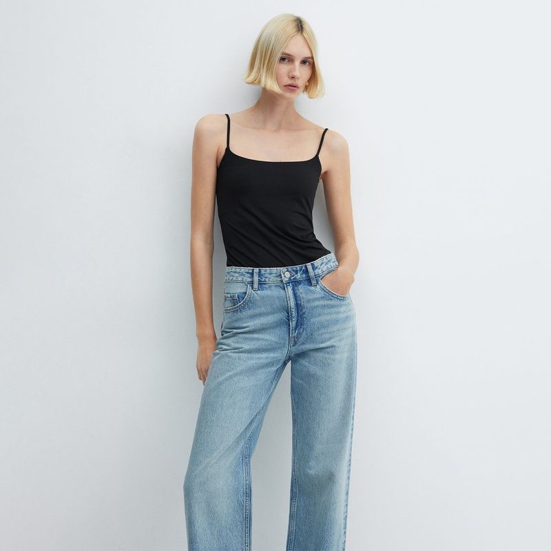 MANGO - Top Sin Mangas Mujer Mango