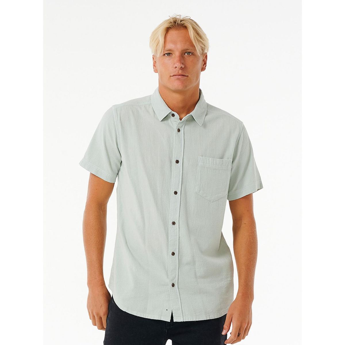 RIP CURL - Camisa Manga Corta 100% Algodón Hombre Rip Curl