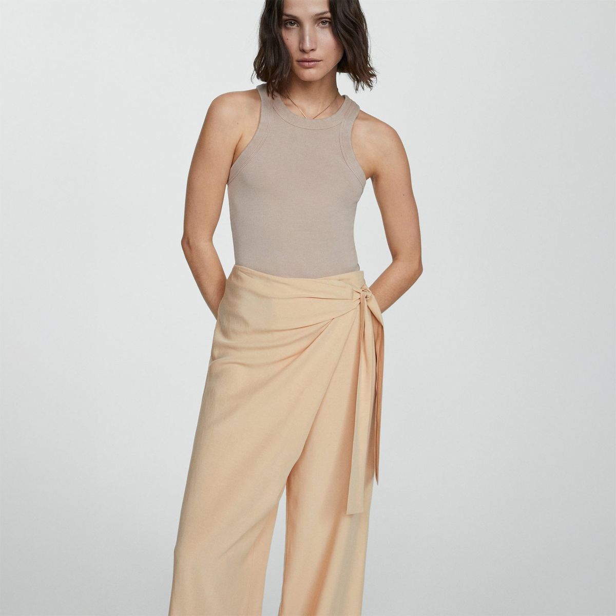 MANGO - Pantalón Straight Mujer Mango