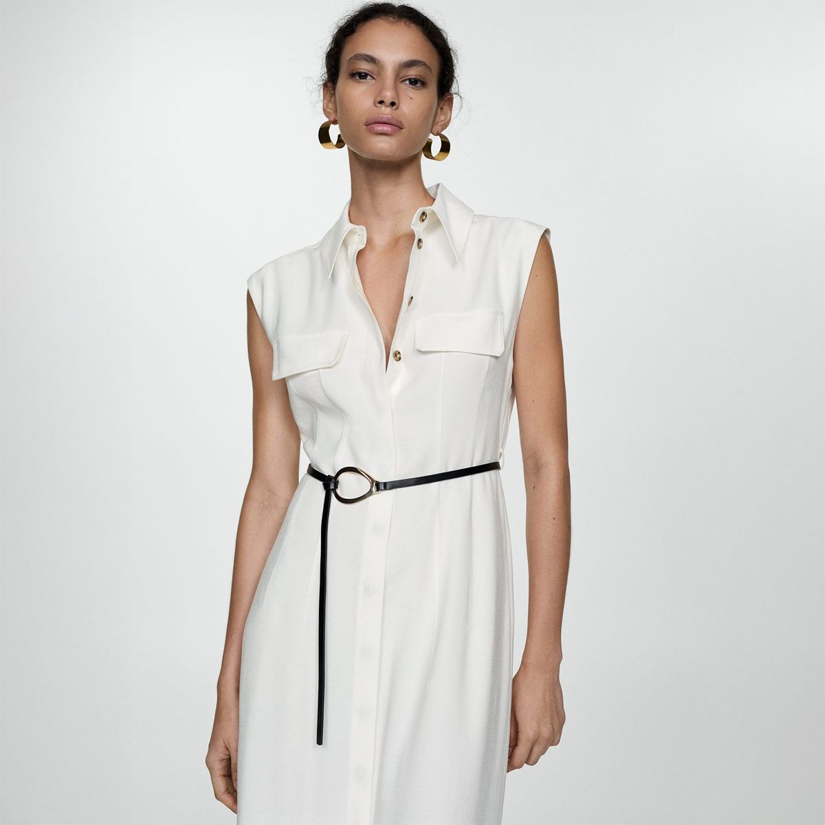 MANGO - Vestido Largo Mujer Mango