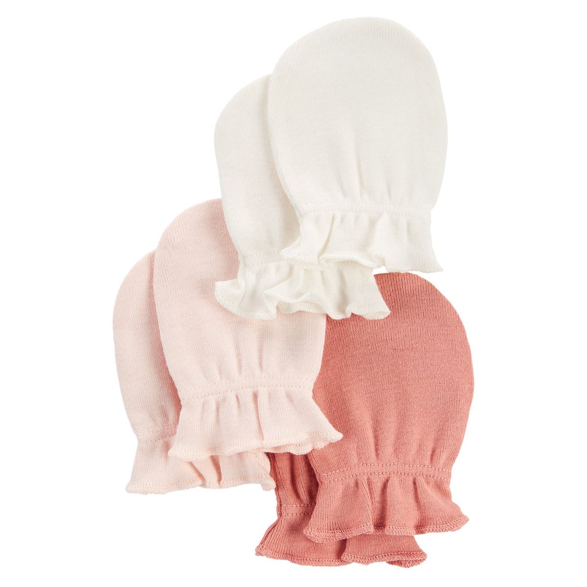 CARTER'S - Mitones Bebé Niña Pack X3 Algodón Carters