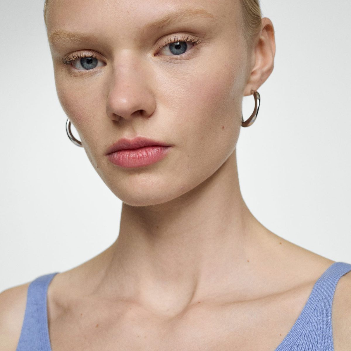 MANGO - Top Manga Corta Mujer Mango