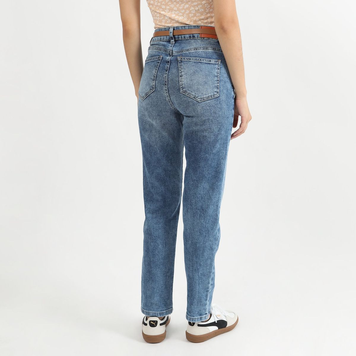 SYBILLA - Jean Mom Tiro Alto Mujer Sybilla