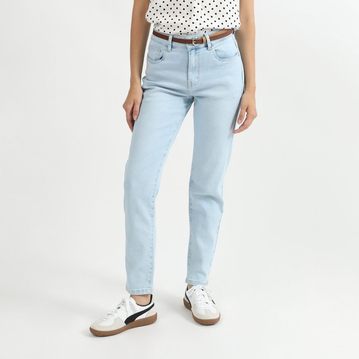 SYBILLA - Jean Mom Tiro Alto Mujer Sybilla