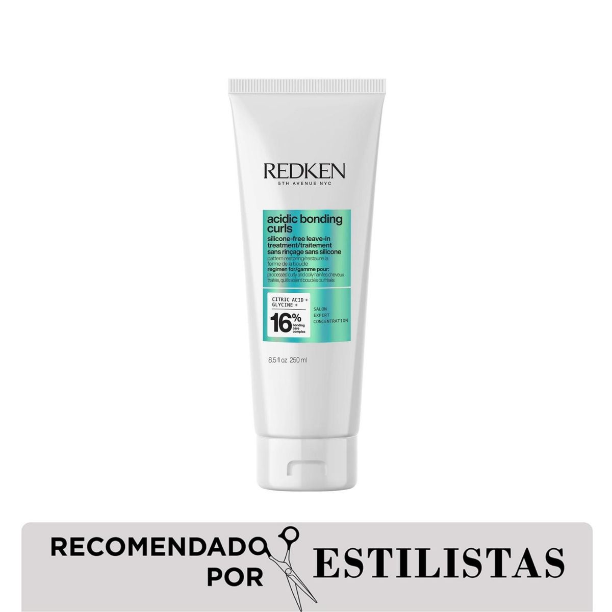 REDKEN - Tratamiento Sin Enjuague Sin Silicona Para Cabello Rizado Acidic Bonding Curls 250Ml