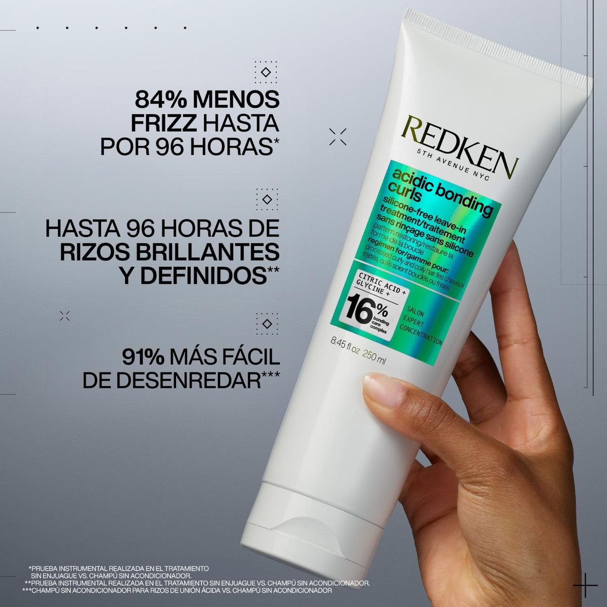 REDKEN - Tratamiento Sin Enjuague Sin Silicona Para Cabello Rizado Acidic Bonding Curls 250Ml