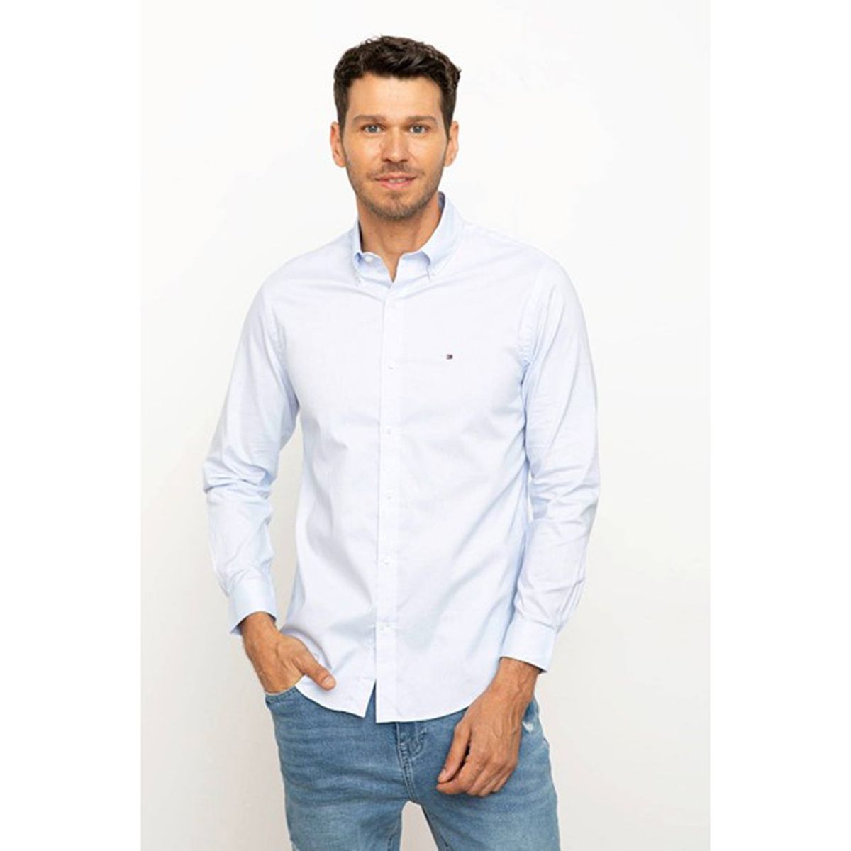 TOMMY HILFIGER - Camisa Manga Larga Algodón Hombre Tommy Hilfiger 
