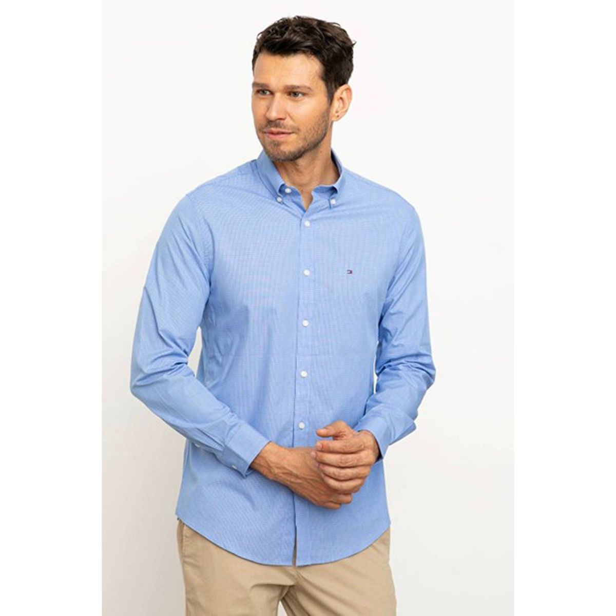 TOMMY HILFIGER - Camisa Manga Larga Algodón Hombre Tommy Hilfiger