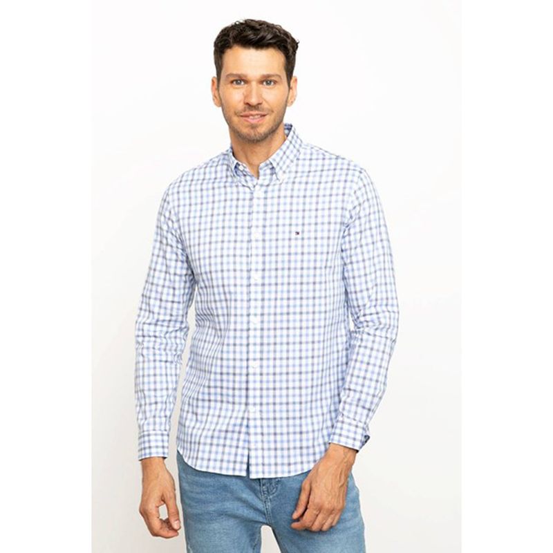 TOMMY HILFIGER - Camisa Manga Larga Algodón Hombre Tommy Hilfiger 