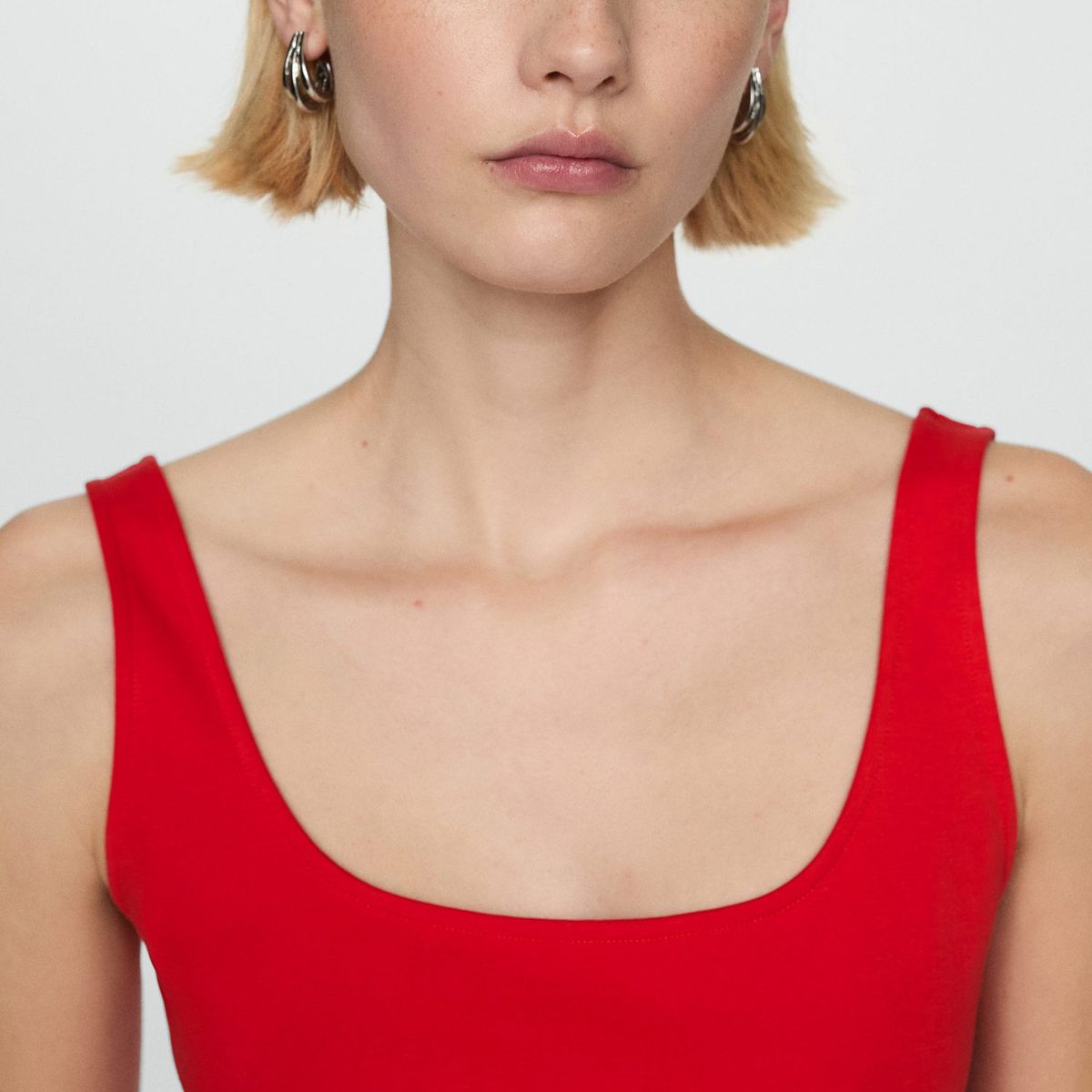 MANGO - Vestido Largo Algodón Mujer Mango