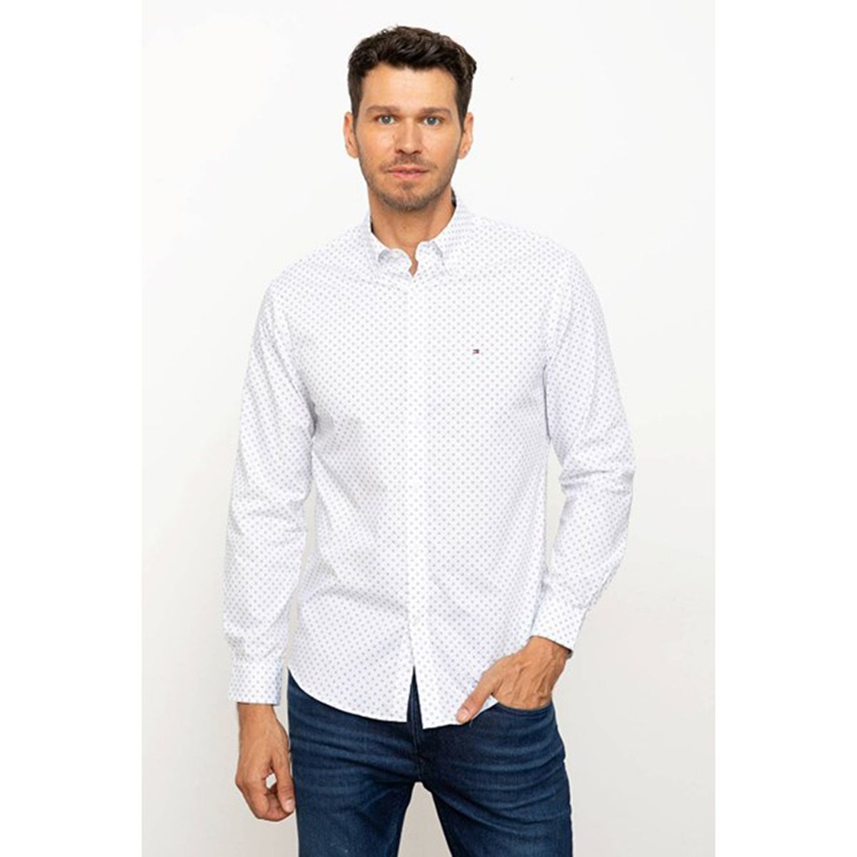 TOMMY HILFIGER - Camisa Manga Larga Algodón Hombre Tommy Hilfiger