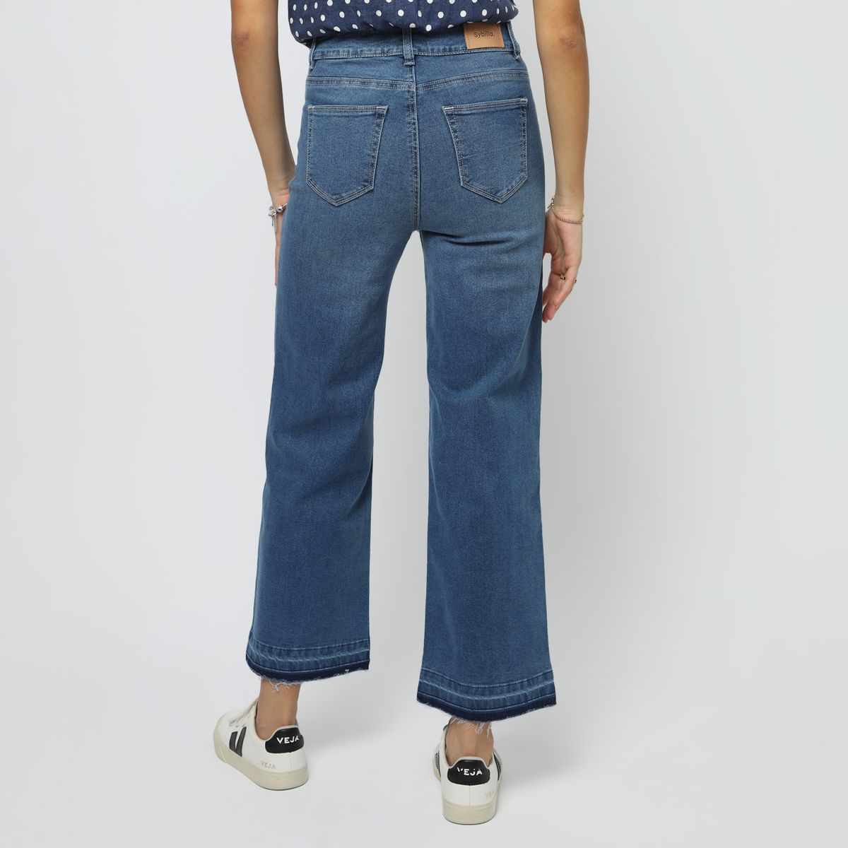 SYBILLA - Jean Straight Tiro Medio Mujer Sybilla