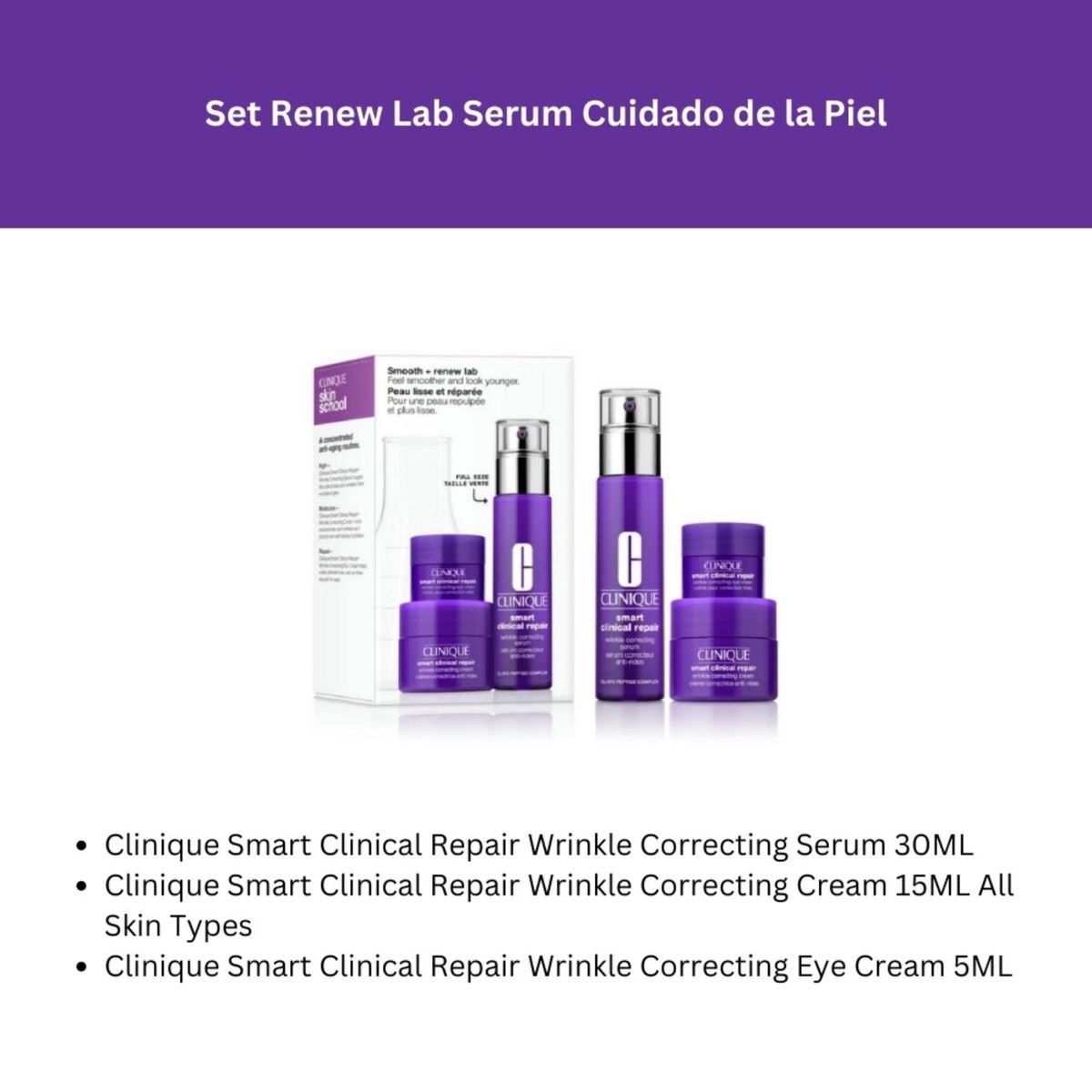 CLINIQUE - Set Renew Lab Serum Cuidado De La Piel