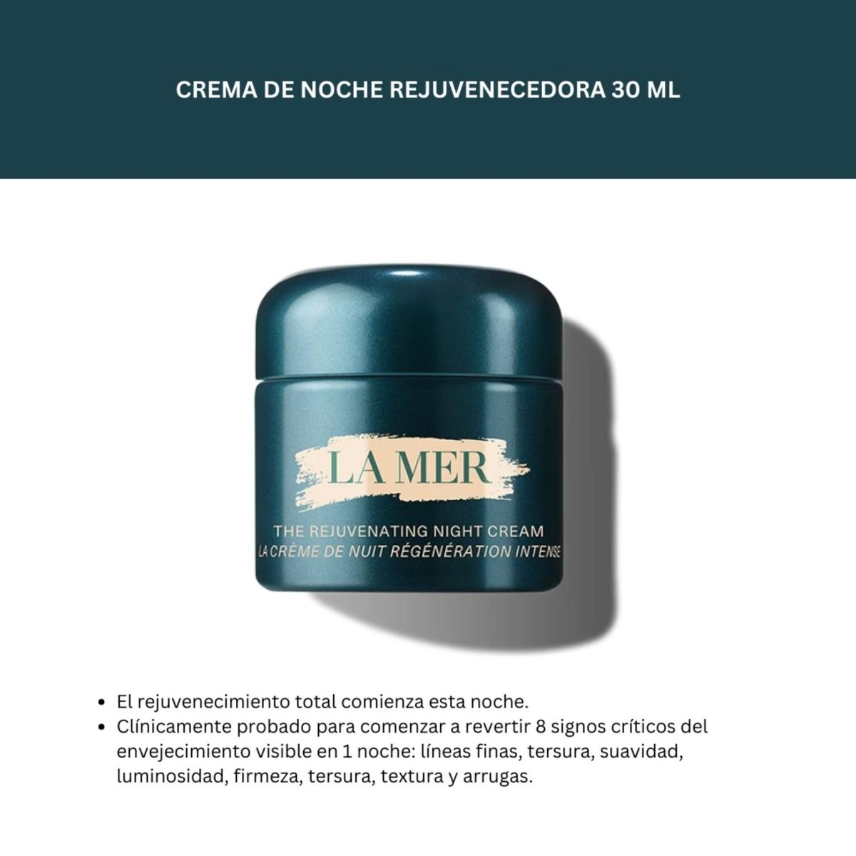 LA MER - Crema De Noche Rejuvenecedora 30ml