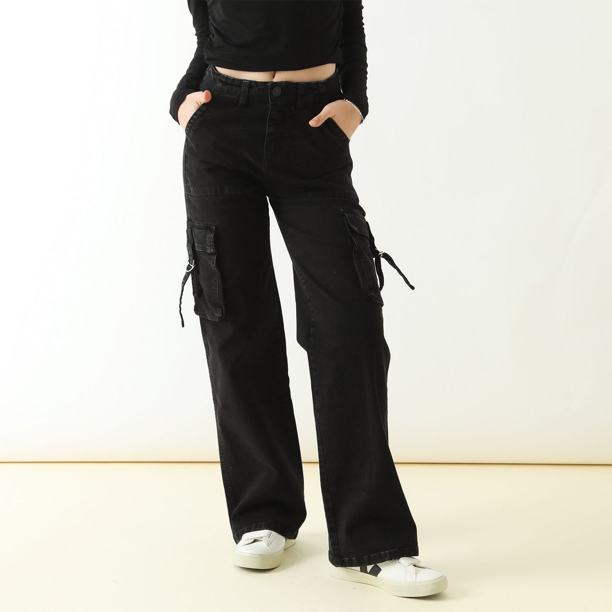 DENIMLAB - Jean Cargo Algodón Mujer Denimlab