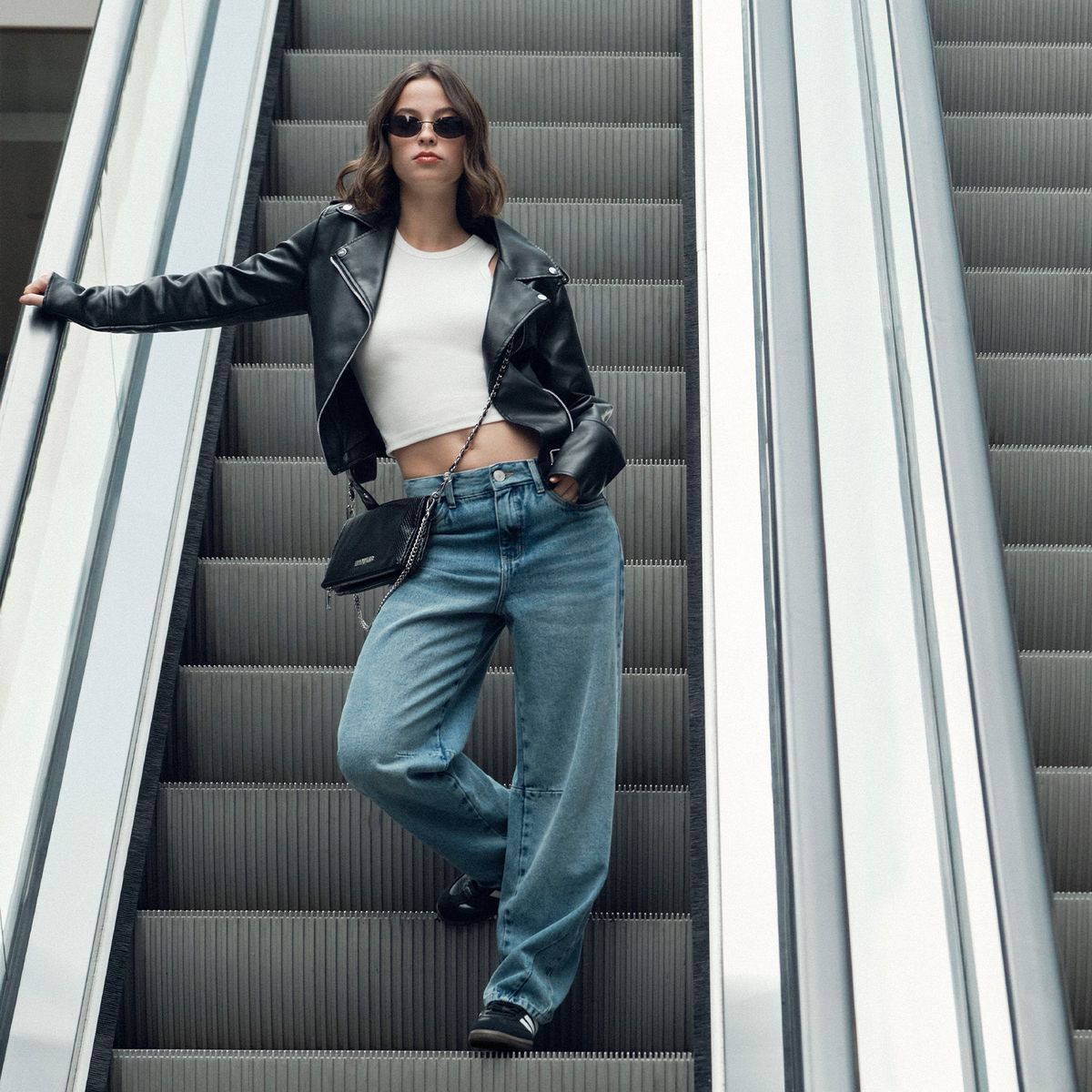 DENIMLAB - Jean Barrel Algodón Mujer