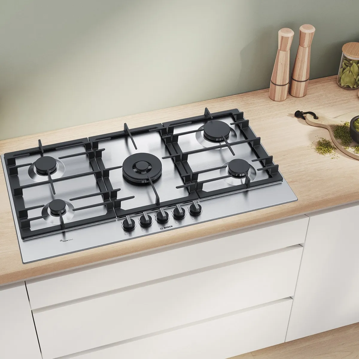 BOSCH - Encimera A Gas Bosch Pcr9a5b90 Inox