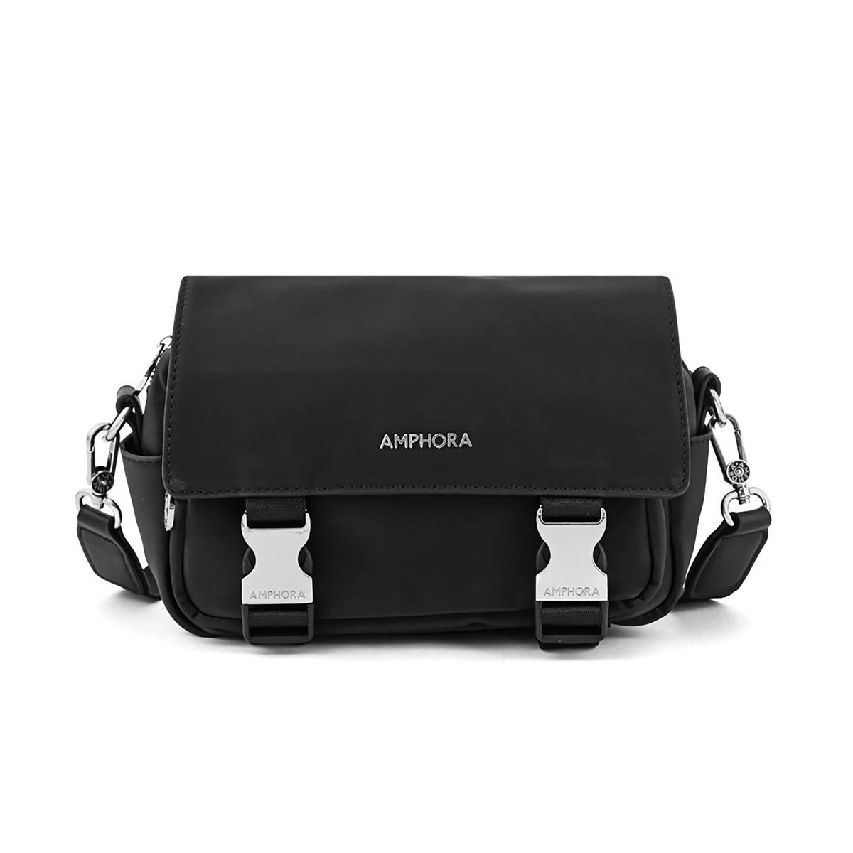 AMPHORA - Cartera Crossbody Royer Negro