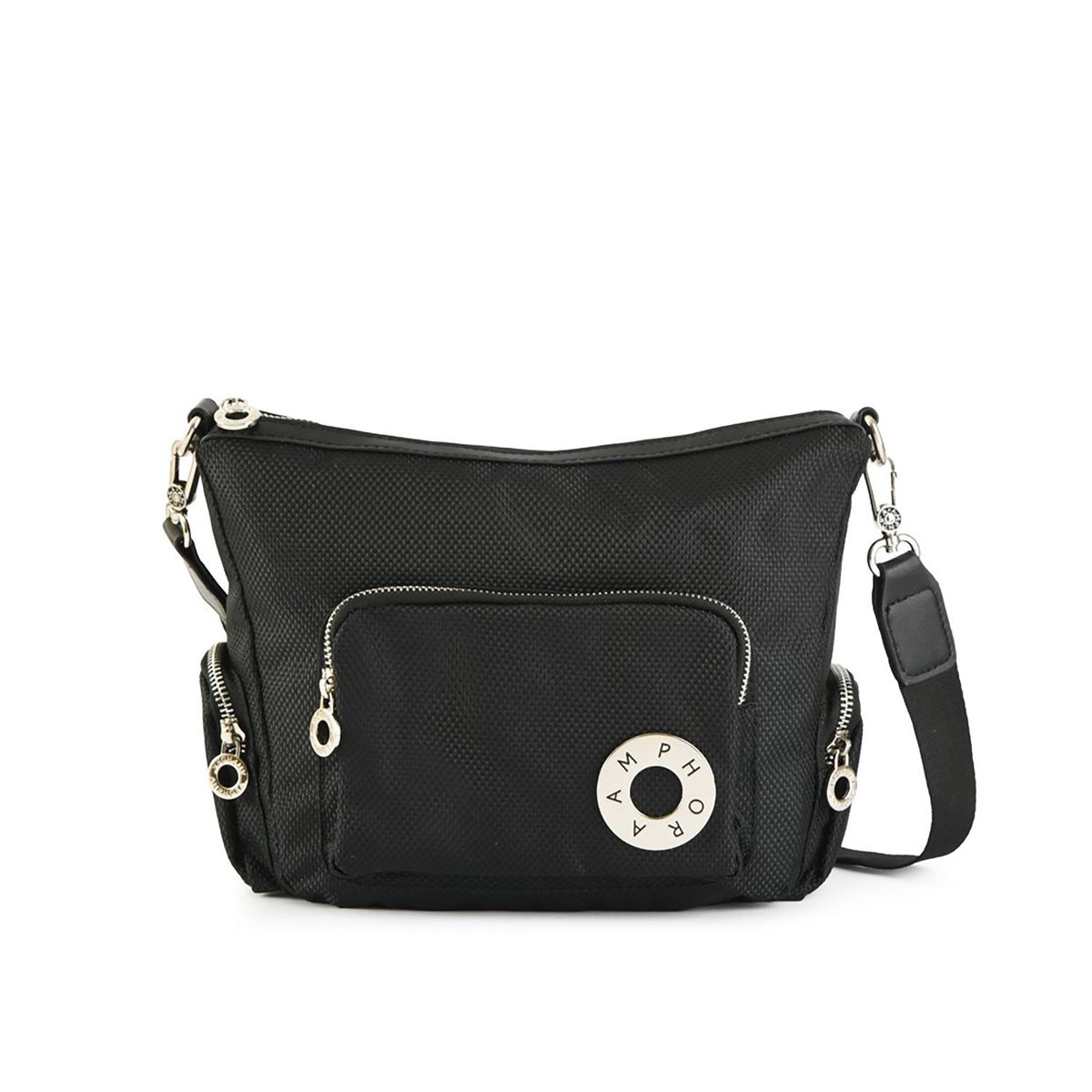 AMPHORA - Cartera Crossbody Russo Negro