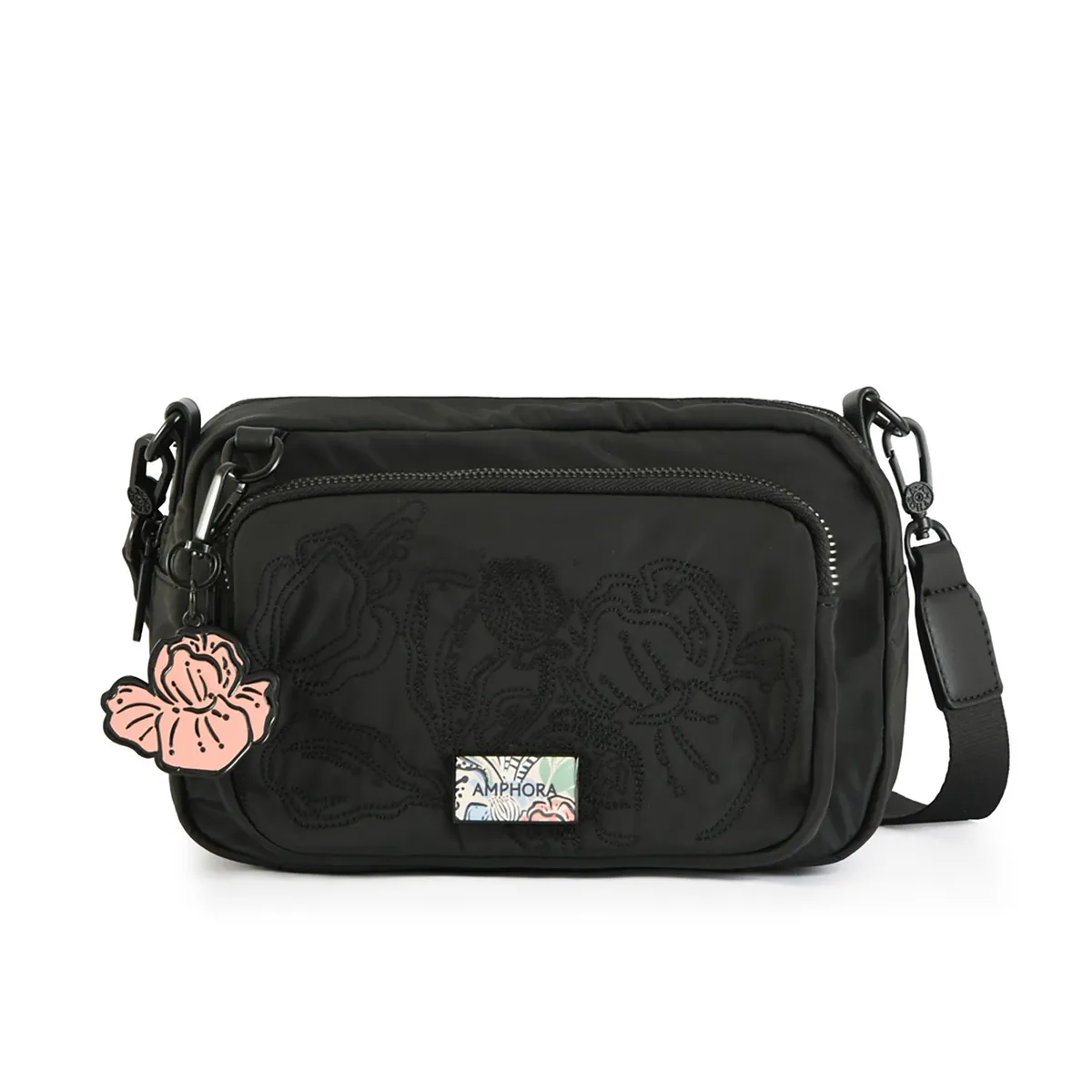 AMPHORA - Cartera Crossbody Maria Trinidad Negro