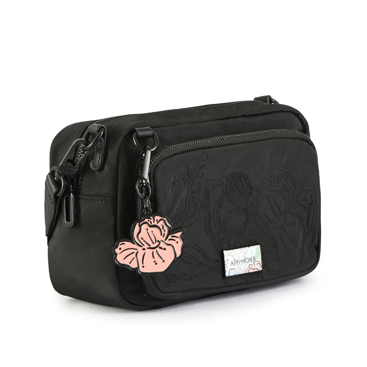AMPHORA - Cartera Crossbody Maria Trinidad Negro