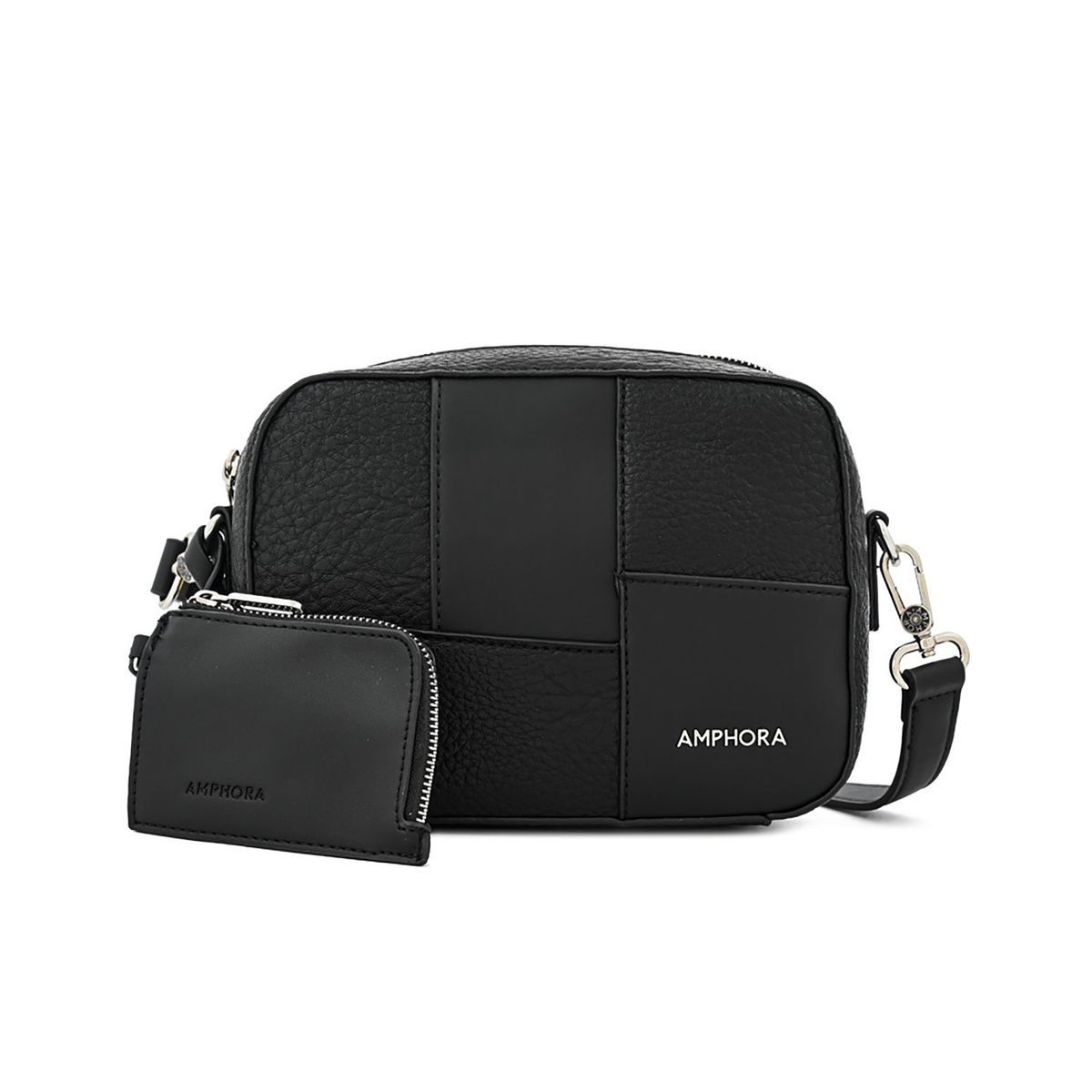AMPHORA - Cartera Crossbody Lyra Negro