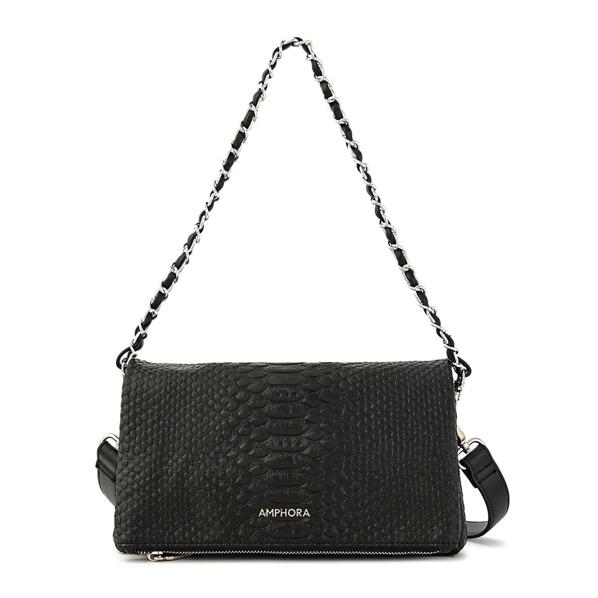 AMPHORA - Cartera Crossbody Alvar Negro