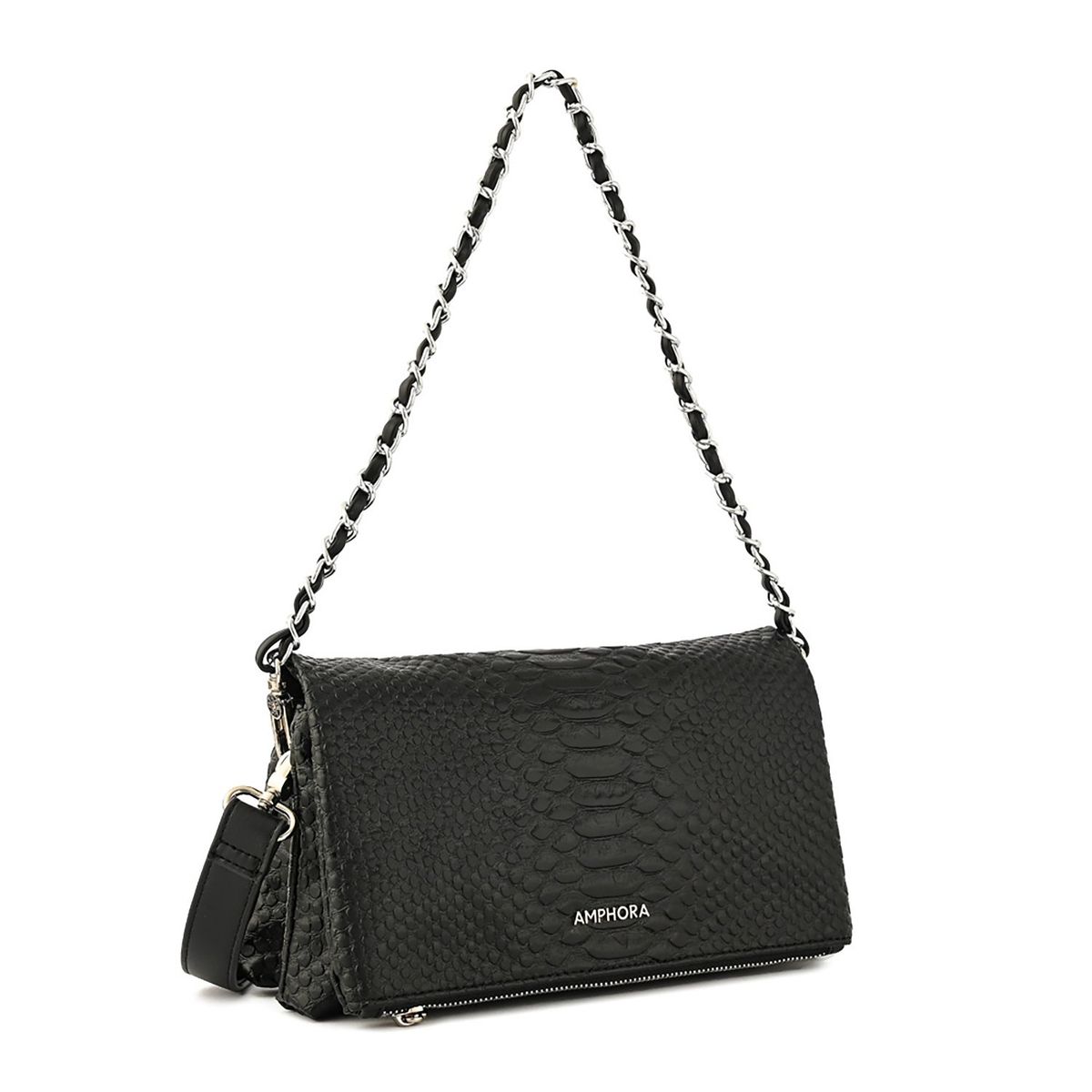 AMPHORA - Cartera Crossbody Alvar Negro