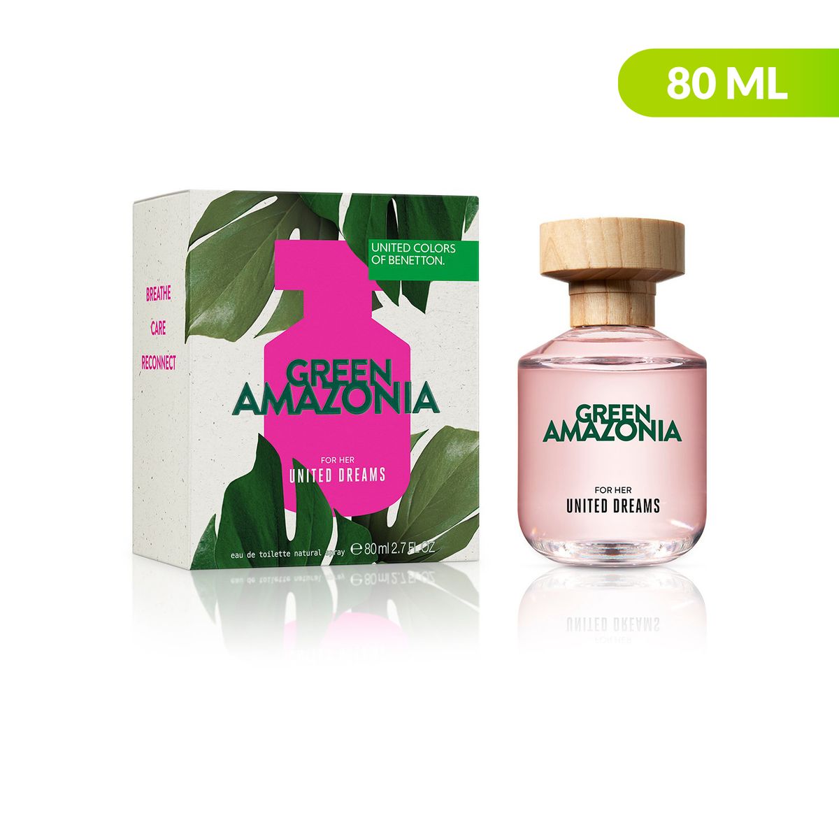 BENETTON - United Dreams Green Amazonia Fem Edt 80ml Mujer