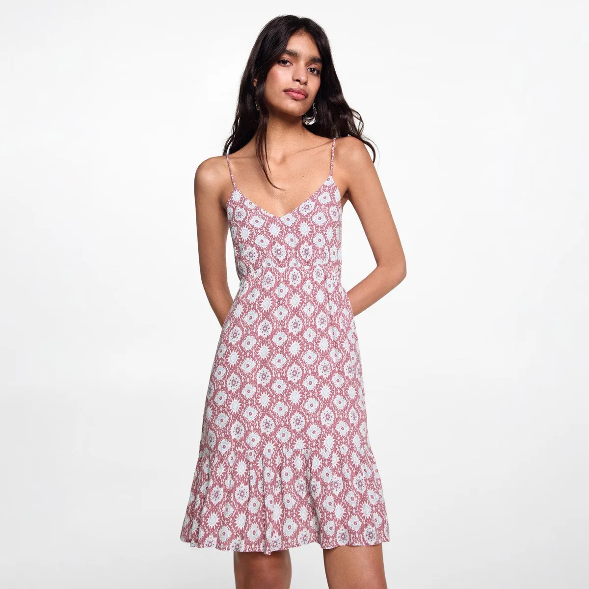 MANGO TEEN - Vestido Corto Casual Mujer Mango Teen