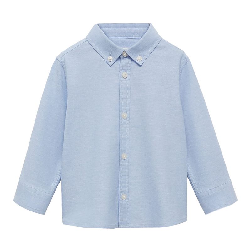 MANGO KIDS - Camisa Bebé Niño Manga Larga Algodón Mango Kids