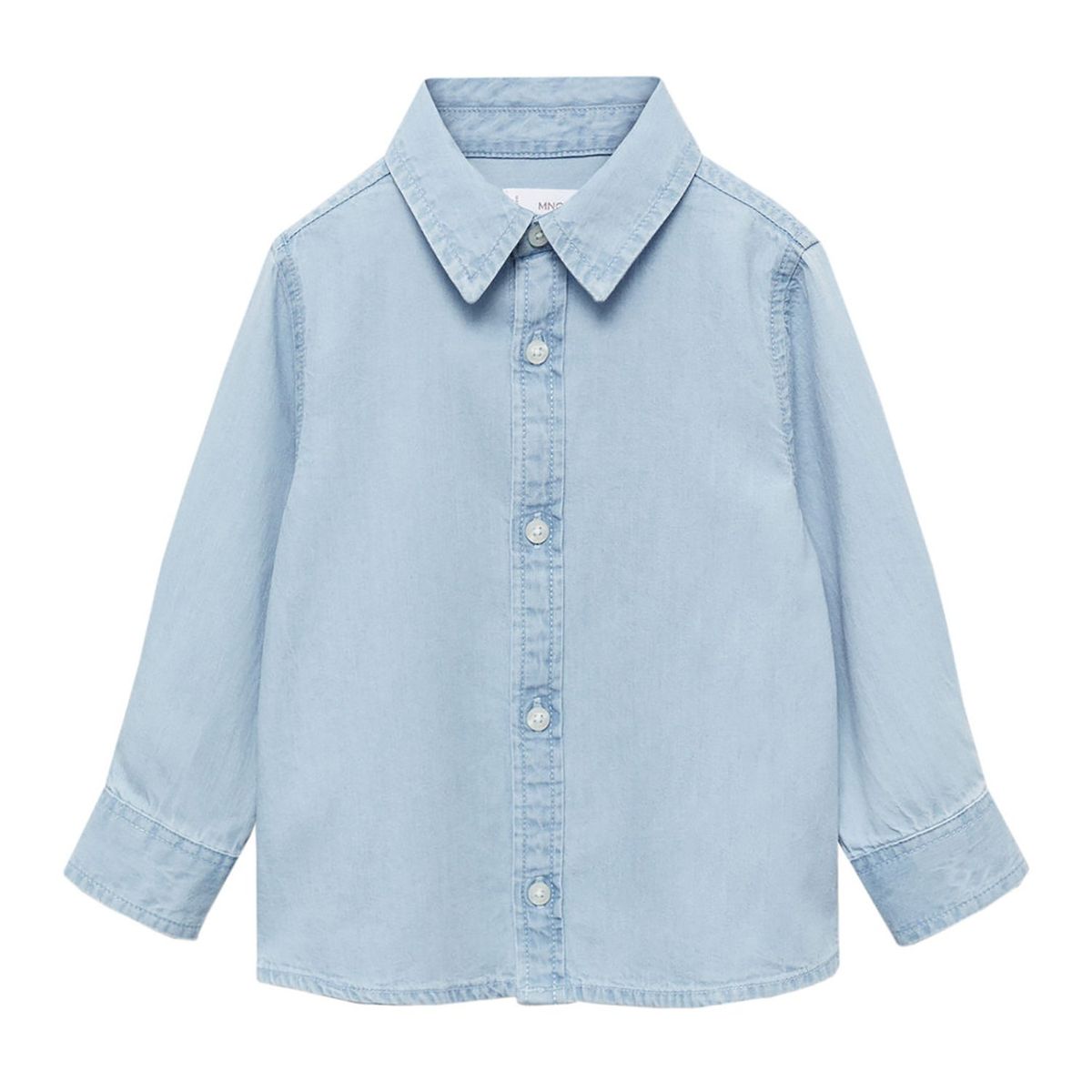 MANGO KIDS - Camisa Bebé Niño Manga Larga Algodón Mango Kids