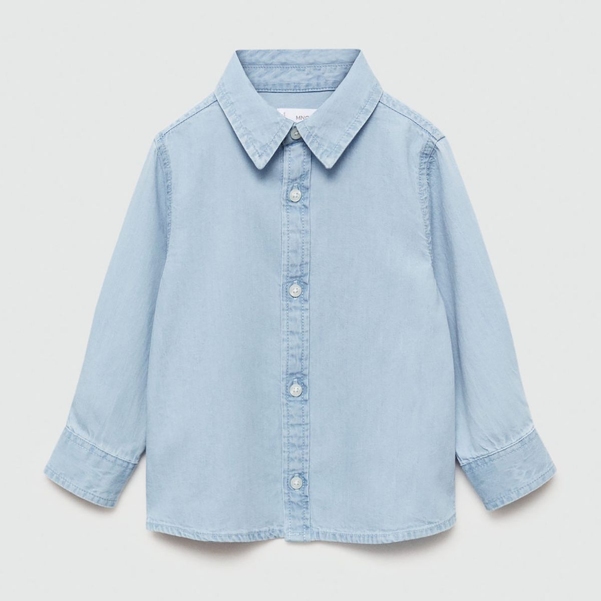 MANGO KIDS - Camisa Bebé Niño Manga Larga Algodón Mango Kids