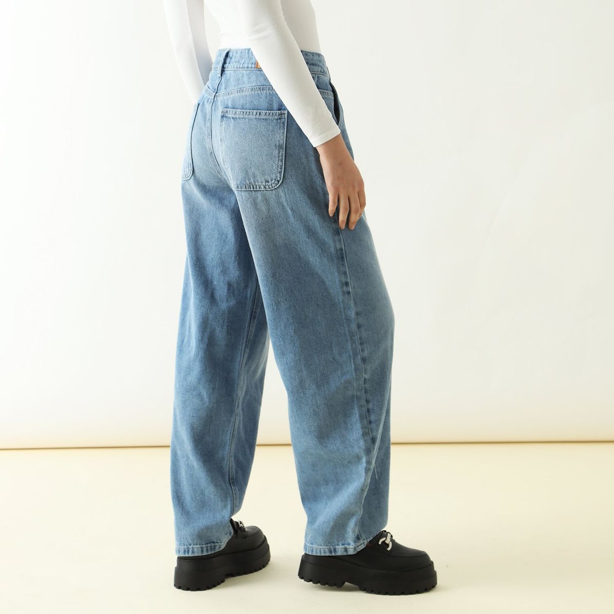 SYBILLA - Jean Skater 100% Algodón Mujer