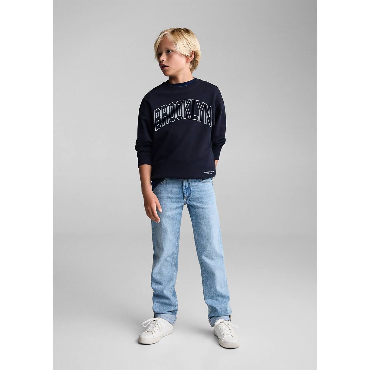 MANGO KIDS - Polera Niño Algodón Mango Kids