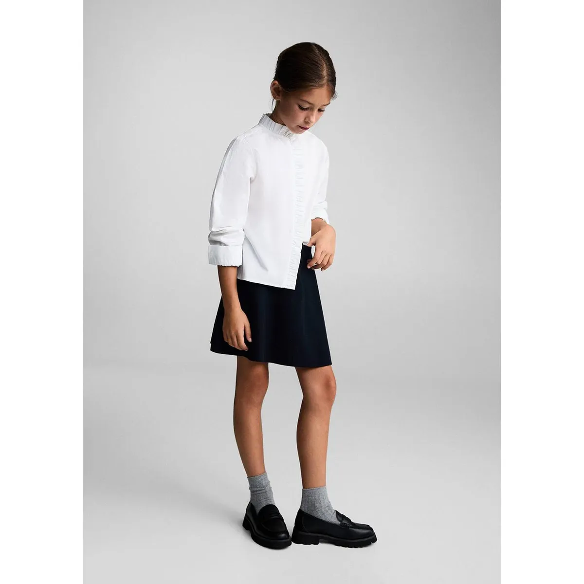 MANGO KIDS - Camisa Niña Algodón Mango Kids