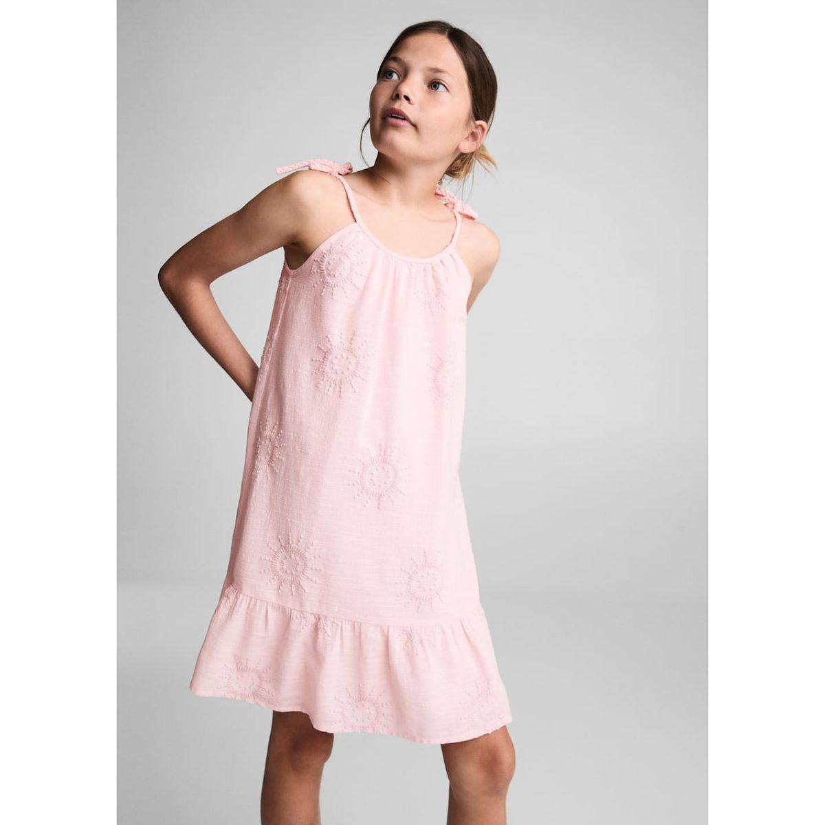 MANGO KIDS - Vestido Niña Algodón Mango Kids