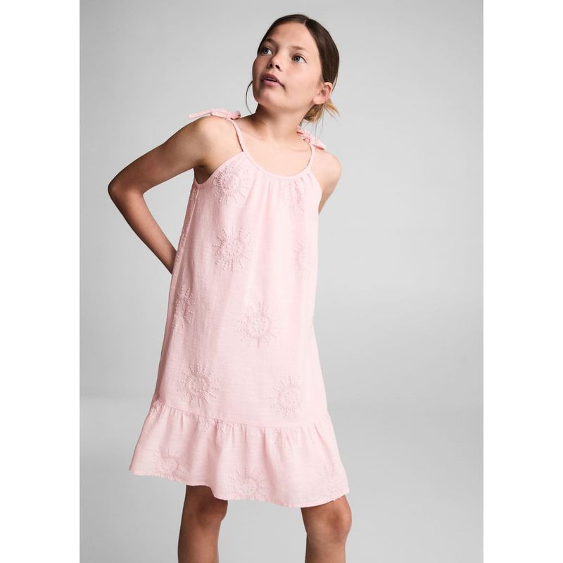 MANGO KIDS - Vestido Niña Algodón Mango Kids